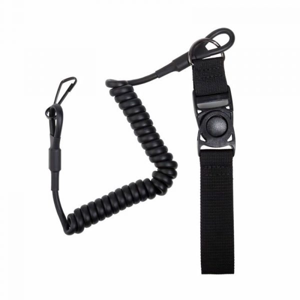 Cordão Tático anti-perda preto