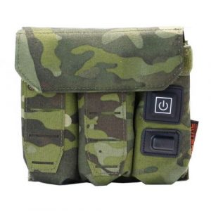 Bolsa tripla para carregador de pistola com sistema de aquecimento multicam tropic
