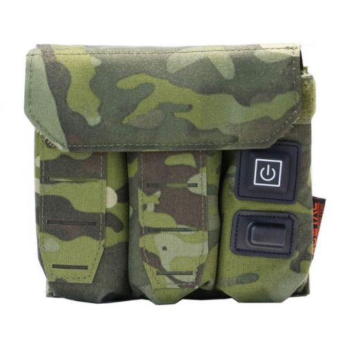 Bolsa tripla para carregador de pistola com sistema de aquecimento multicam tropic