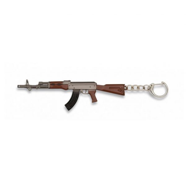 AK47 RIFLE Porta-chaves castanho-PRATA