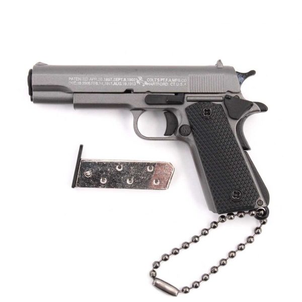 1911 PISTOLA Porta-chaves 7CM CINZA - Image 2