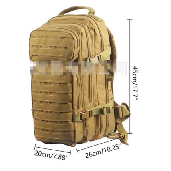 Mochila Tactica 25l Tan laser cut