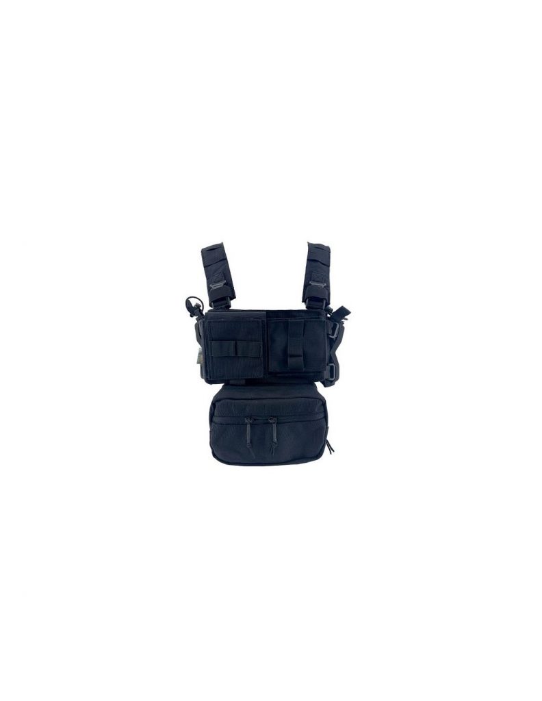 CONQUER MINI CHEST RIG – PRETO – Defense Ops Airsoft