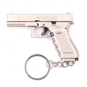 porta chaves   G17 7 CM PRATA