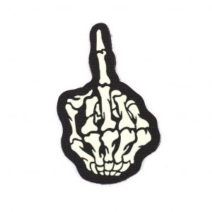 PATCH DE DEDO DE CAVEIRA FLUORESCENTE IMORTAL