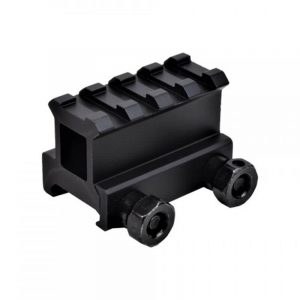 RIS JS Tactical de sobremontagem externa de 1" com 4 ranhuras, preto