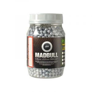 MADBULL 0,50g Ultimate Stainless BBs para Snipers - 2000 rds - Cinza