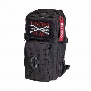 Mochila CORSO ROGUE MOLLE com mosquetão, 14L, preta