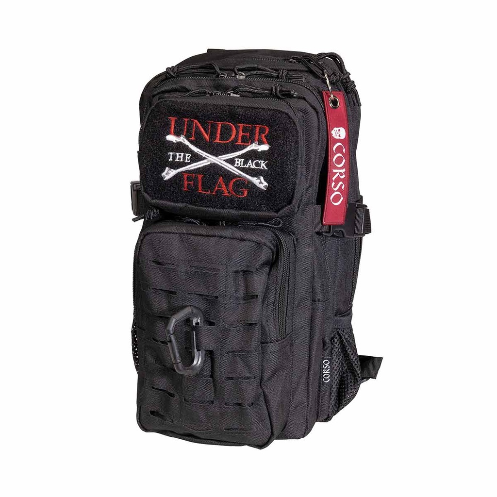 Mochila CORSO ROGUE MOLLE com mosquetão, 14L, preta